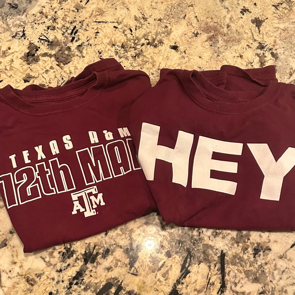 Texas A and M- Maroon Kids T-Shirts Set